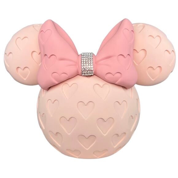 Disney Minnie Mouse Rhinestone Oversized Pink Makeup Tumbler - Picture 1 of 6